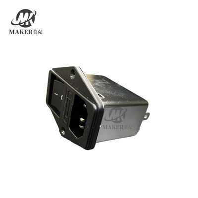 Multipurpose Arcade Game Accessories , Black 6A EMI Filter Socket