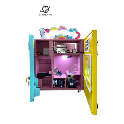 Professional Candy Cotton Vending Machine Commercial Automatic Intelligent Colorful Sugar Making Machine Cotton Candy Ma