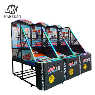 Indoor Electronic Coin Operation Skills Shooting Crazy Basketball Street Basketball Shooting Arcade Game Machine