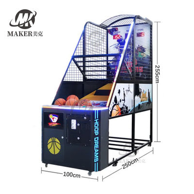 Coin Operated A Shot Basketball Game Three Stage Game Mode Indoor Commercial Basketball Arcade Game Machine