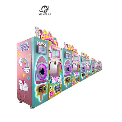 Professional Candy Cotton Vending Machine Commercial Automatic Intelligent Colorful Sugar Making Machine Cotton Candy Ma