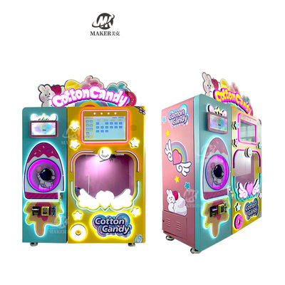 Professional Sweet Cotton Candy Sugar Robot Candy Floss Vending Automatic Machine for Commercial Dispenser Vending