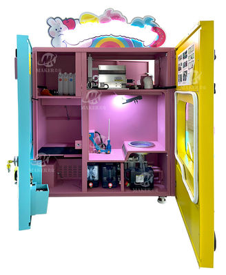 Professional Sweet Candy Cotton Vending Machine Commercial Automatic Intelligent Colorful Sugar Making Cotton Candy Mach